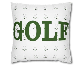 Copie de la taie d'oreiller carrée, taie d'oreiller sur le thème du golf. Parfait pour la fête des pères. Décoration d'intérieur de golf ! Cadeau pour les golfeurs !