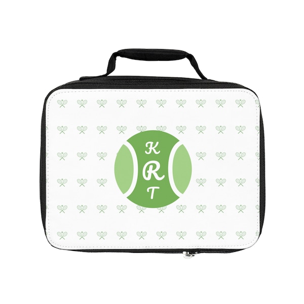 Lunch Bag, Mini Coooler. Personalized Monogram. Gift for Tennis Players and Partner. Perfect for Tournaments. Tennis Brotdose.