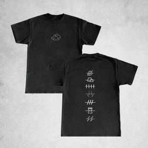 Akatsuki Cloud Two Sided T-Shirt, Gift for Anime Lovers, Narto Unisex Casual Shirt, Anime, Akatsuki Clan T-Shirt, Fan Made, gift for her