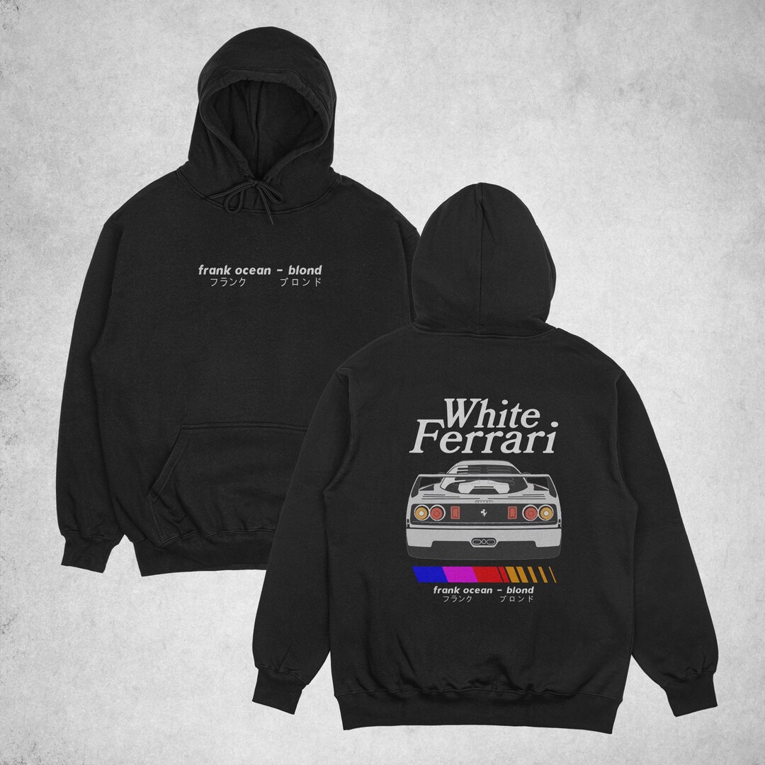 Frank Ocean Blond Album Hoodie White Ferrari Inspired
