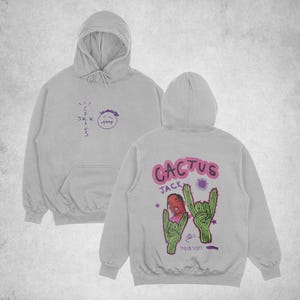 Cactus Jack Hoodie, Travis Scott Cactus Jack Hoodie, Travis Scott Merch, Two Sided Travis Scott Hoodie, Cactus Jack Merch, Unisex Hoodie