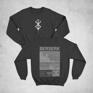 Berserk Anime Sweatshirt: Guts Graphic Crewneck