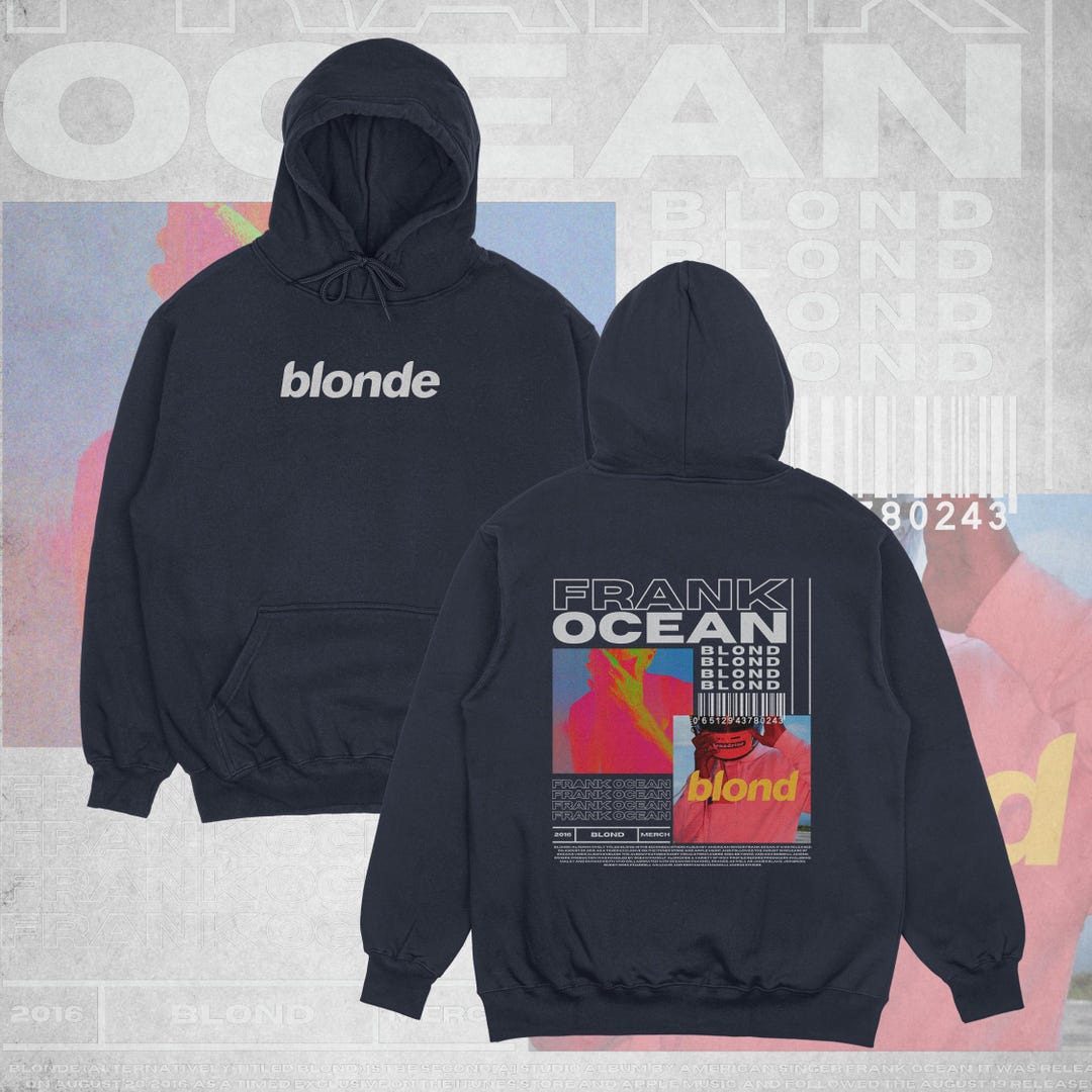 Frank Ocean Blonded Hoodie: Two Sided Album Art, Unisex Fit