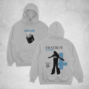 Sudadera con capucha de opio, sudadera con capucha de Playboi Carti, sudadera con capucha de opio de Playboi Carti, Merch de Playboi Carti, Merch de concierto de Playboi Carti, sudadera con capucha de Carti Destroy