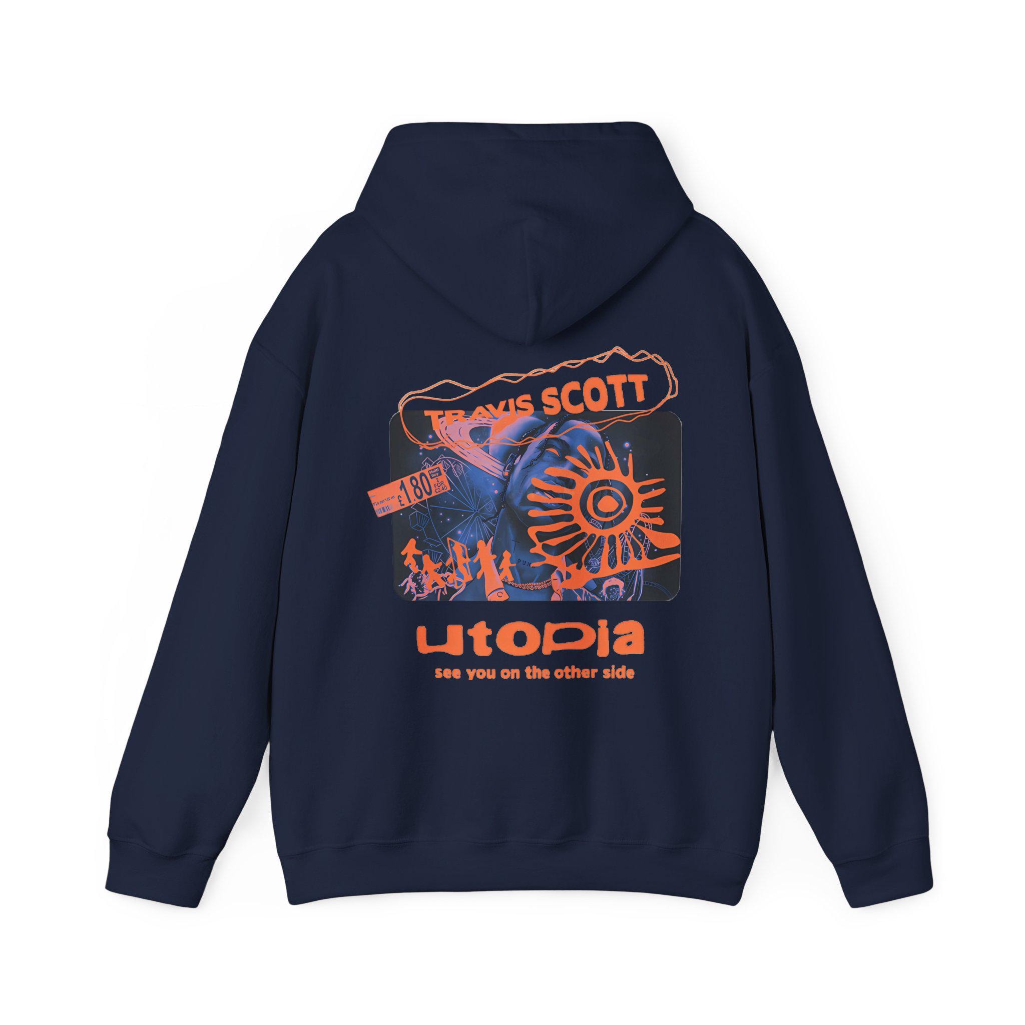 Travis Scott Utopia Is In Los Angeles Hoodie LAパーカー 2023 Travis Scott Utopia Circus Maximus Tour Hoodie LARGE