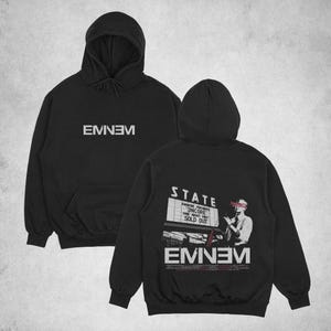 Sudadera con capucha Slim Shady de Eminem, merchandising de Eminem, sudadera unisex para adultos con el logo de Rap God de Eminem, sudadera con capucha vintage de Eminem