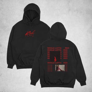 Sweat à capuche Playboi Carti « Whole Lotta Red », sweat à capuche Playboi Carti WLR, produits hiphop, sweat à capuche Playboi Carti, Whole Lotta Red, sweat à capuche WLR HipHop