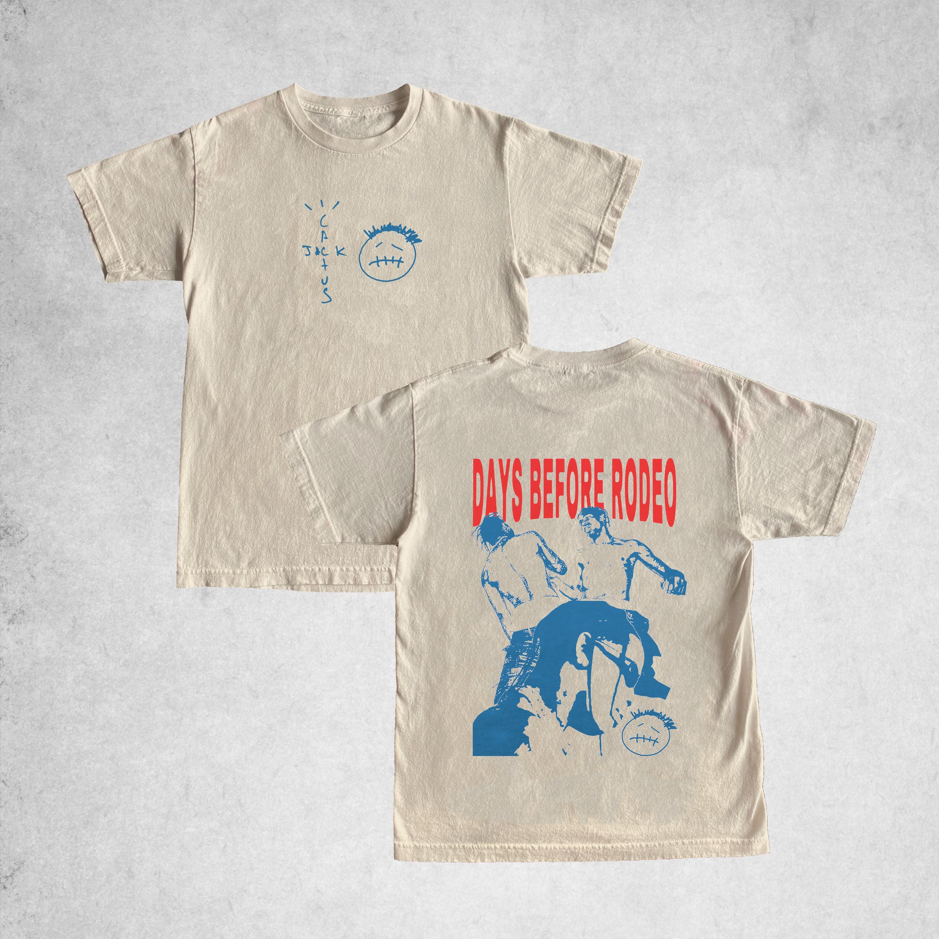 Cactus Jack Days Before Rodeo Shirt, Travis Scott Cactus Jack Shirt, Cactus Jack Album T-Shirt, Two Sided Travis Scott Shirt, Unisex