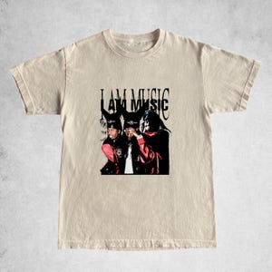 Camiseta "I AM MUSIC" de Playboi Carti, camiseta "I Am Music" de dos caras, merchandising de Playboi Carti, camiseta con la portada del nuevo álbum, camiseta unisex