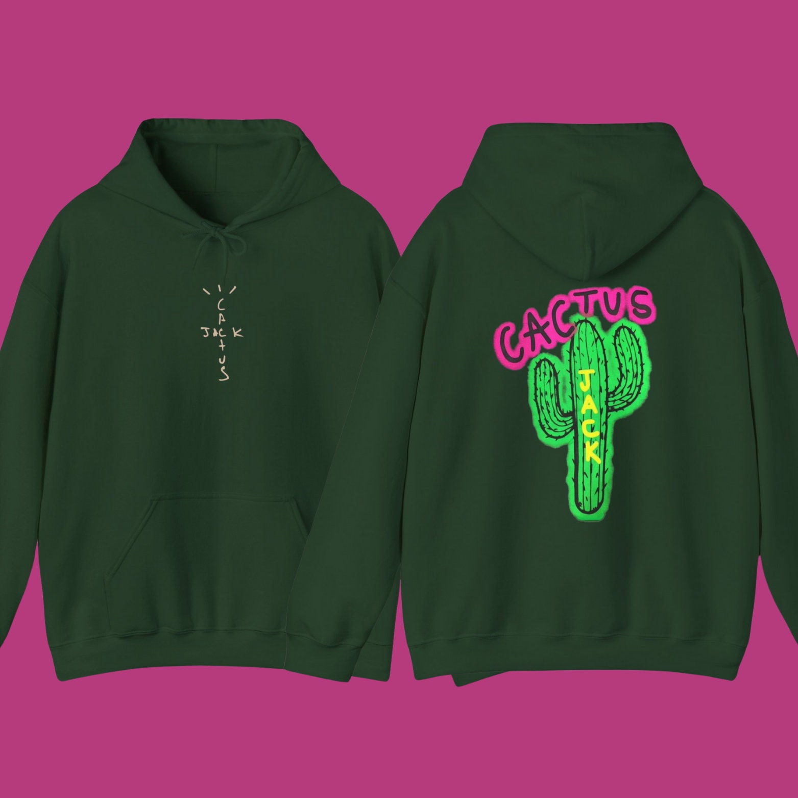 Cactus jack airbrush hoodie sale