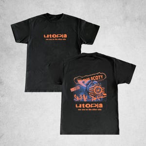 Travis Scott Utopia Shirt, Utopia Album T-Shirt, Two Sided Travis Scott Utopia Shirt, Living for Utopia Shirt, Travis Scott Merch, Unisex
