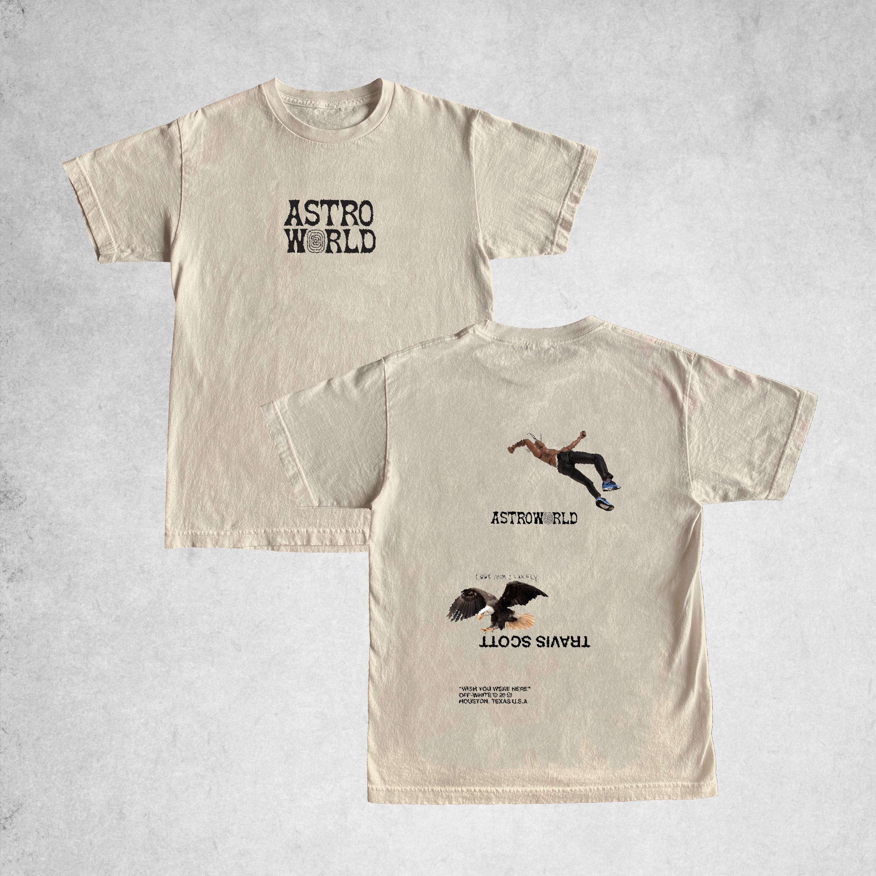 Lachinita Cactus Jack Grey Hoodie Can Fly Maglia Astroworld