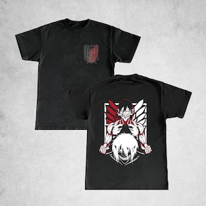 Attack On Titan Two Sided Shirt,  Attack on Titan Eren Anime Tee,  Fan Made Attack on Titan Iconic Shirt, Gift For Him, Her, Anime Tee