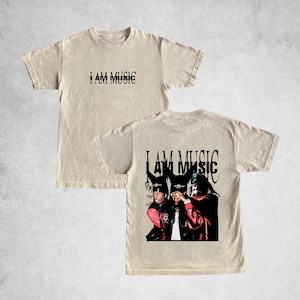 Camiseta "I AM MUSIC" de Playboi Carti, camiseta "I Am Music" de dos caras, nuevo álbum, merchandising de Playboi Carti, camiseta con la portada del nuevo álbum, camiseta unisex