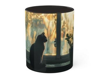 Taza de gato Low-Fi: regalo perfecto para los amantes de los gatos y entusiastas del café, taza de cerámica única