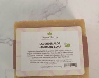 Lavender Aloe Handmade Soap / Natural Soap / Aromatherapy Soap / Wellness Soap / Vegan Soap / Soap for Her