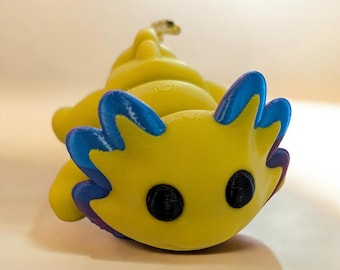 Axolotl fidget keychain