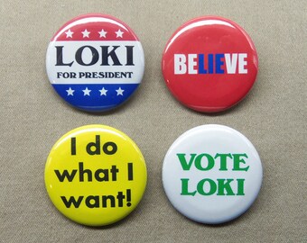 Loki Pin Loki Helmet Button Loki Silhouette Button Loki Button 
