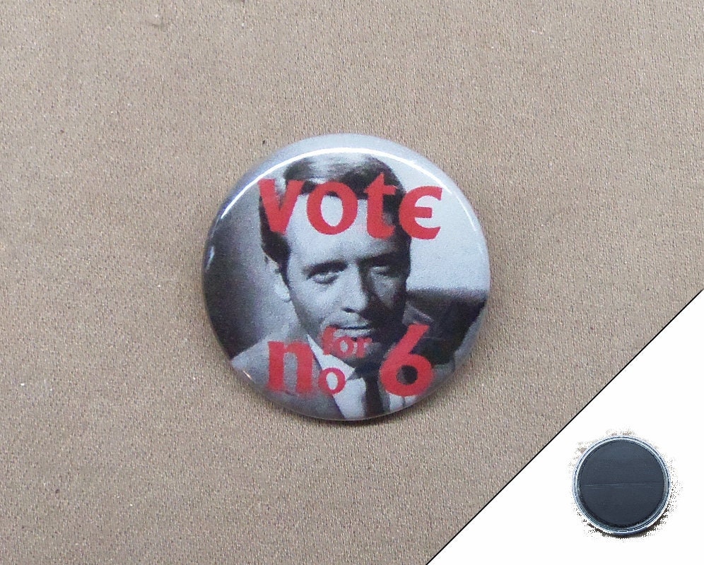 The Prisoner 5 Button Set #2 #6 Bicycle Patrick McGoohan Not a # Free Man 1.25" The Prisoner 5 Button Set #2 #6 Bicycle Patrick McGoohan Not a # Free Man 1.25"