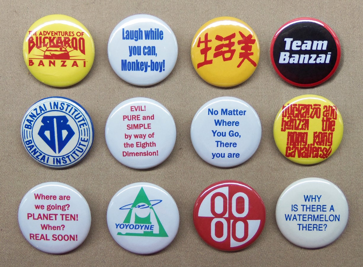 8 1" Pulp Fiction Pinback insignes boutons 