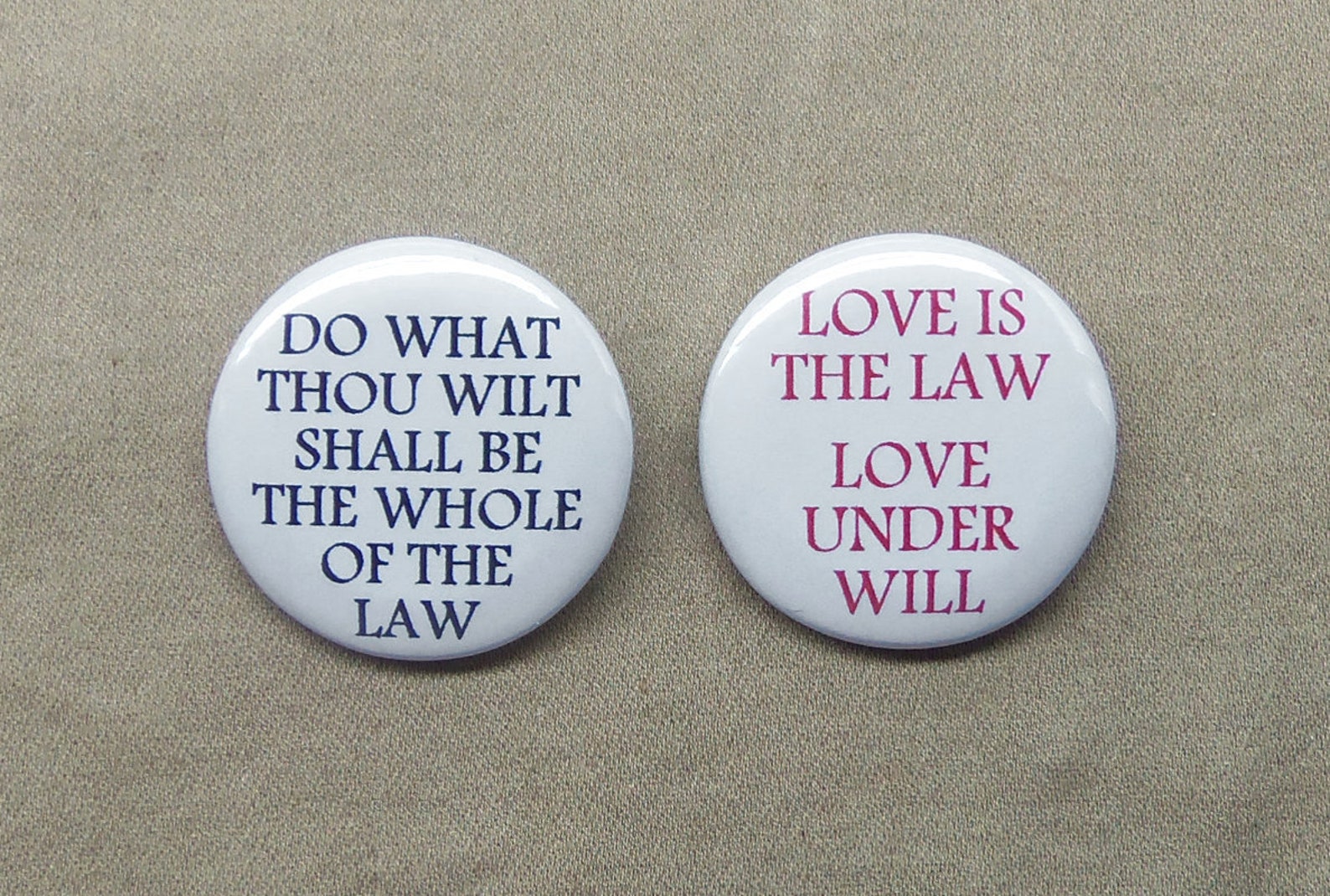 Do What Thou Wilt Shall Be the Whole of the Law &Amp Love Is | Etsy