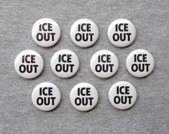 Ice Out Mega 10-set 1.25” Buttons Protest Minneapolis I.C.E. Immigration 2026 Vibe
