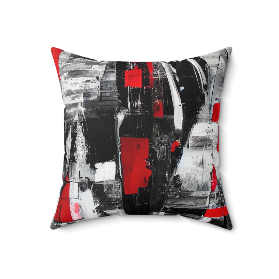 Red And Black Throw Pillows
