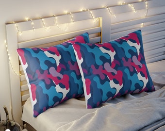 Colorful Camouflage Pillow Case