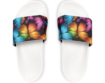 Butterfly Women's PU Slide Sandals