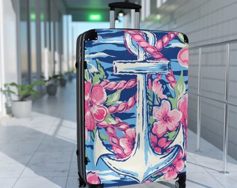 Pink Nautical Suitcase