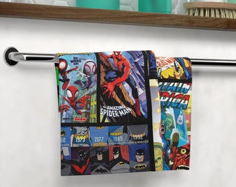 Vintage Comic Superhero Panels Gesichtstuch