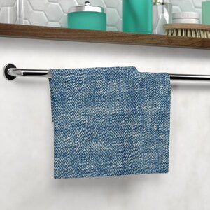 Denim-Inspired Face Towel | Stylish Makeup Remover, Spa Essential, Eco-Friendly Cleansing Cloth, Perfect Gift for Her