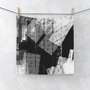 Artistic Face Towel, Unique Bathroom Decor, Abstract Design, Gift for Her, Spa Day Essentials, Home Aesthetic, Modern Texture
