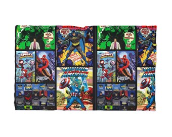 Superhero Comic Collage Microfiber Pillowcase |
