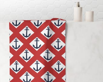 Toalla de ancla náutica: playa, baño, regalo, verano, decoración del hogar, imprescindibles para picnic