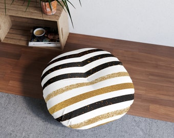 Regal Elegance Floor Pillow, Round