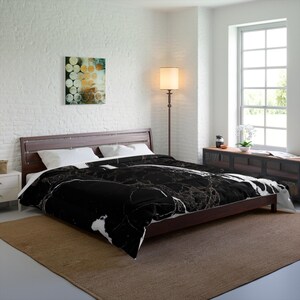 Marble Elegance Comforter | Cozy Bedroom Decor, Modern Bedding, Gift for Home, Stylish Bedspread, Sophisticated Bedroom Style