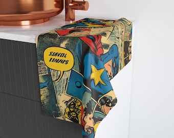 Superhelden Comic Handtuch: Spaß Küche & Bad Dekor