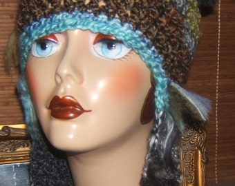 Crochet Whimsical Ski Snow Boarder Hat  Crochet Pattern (PDF Pattern Only)