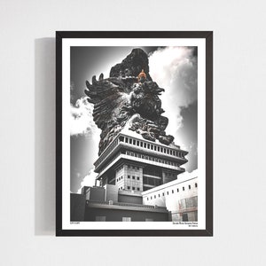 Bali Poster of Garuda Monument, Bali Cultural Photo Art, Balinese Digital Art, Cultural Decor, Indonesia Wall Art, Bali Souvenir