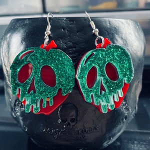 Poison apple earrings