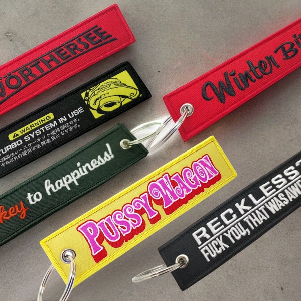 Choose: Lanyard, Car Tuning, JDM, Police, Sticker Bomb, Racing, Drift, Import, Turbo, Fake Taxi, Reckless Accessories