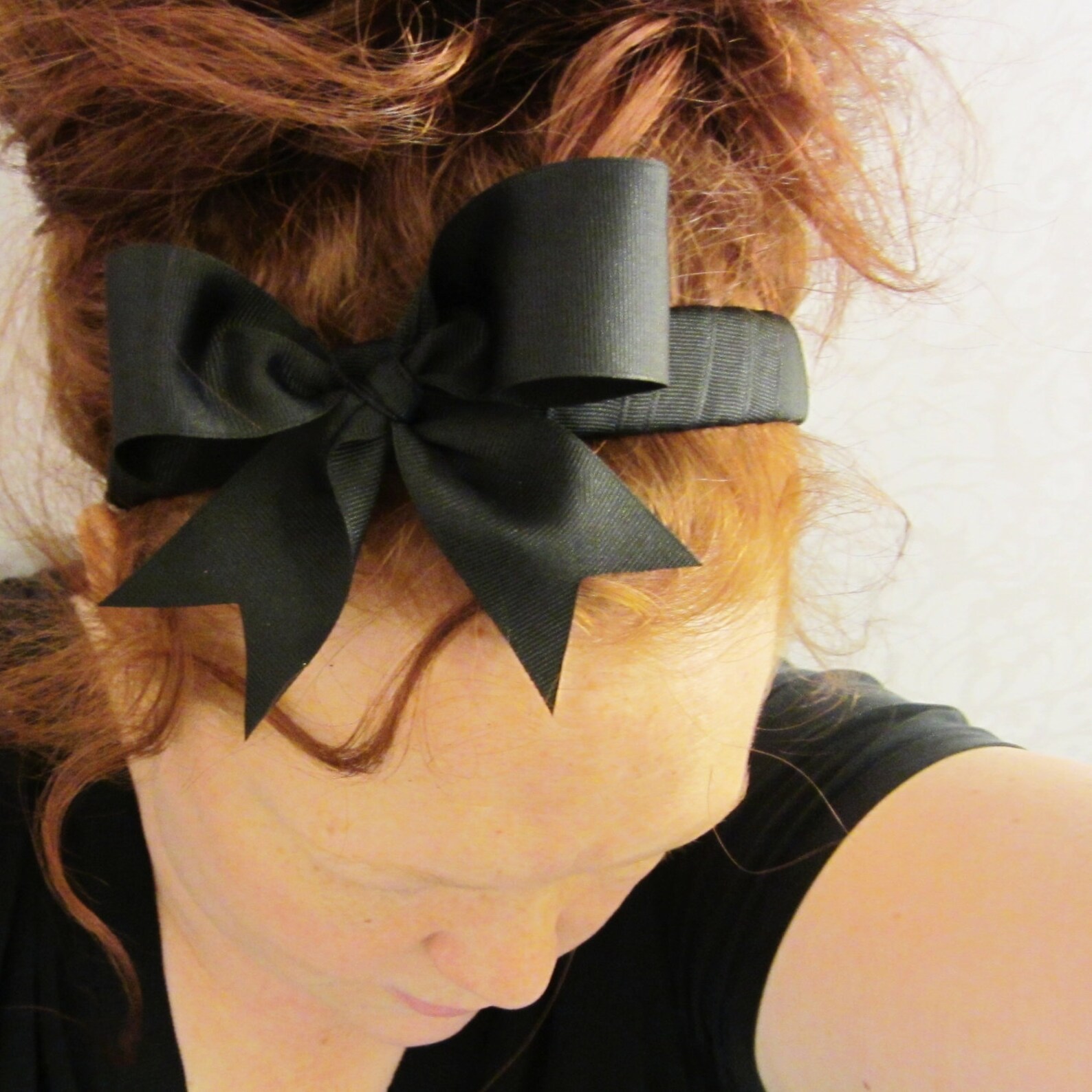 Black Bow Headband Headbands for Women Costume Headband Etsy