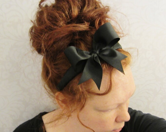Black Bow Headband Headbands for Women Costume Headband Etsy