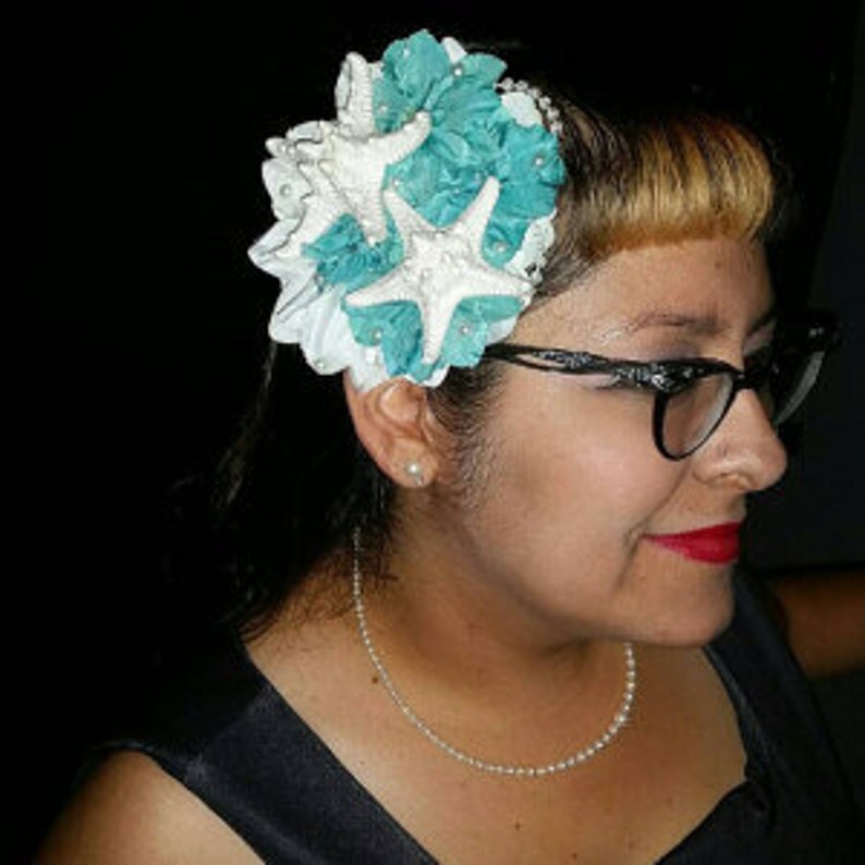Wedding Starfish Hair Clip Pinup Mermaid Starfish Hair Clip Etsy