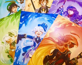Genshin Archon Impresiones grandes
