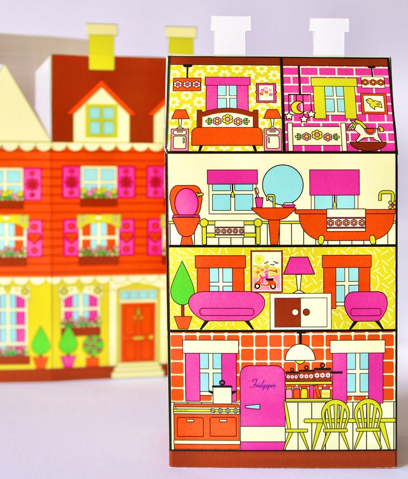 retro dollhouse