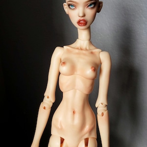 GERESERVEERD-OOAK Custom Doll Popovy Sisters Magpie Herschikking BJD Full Body Blushed