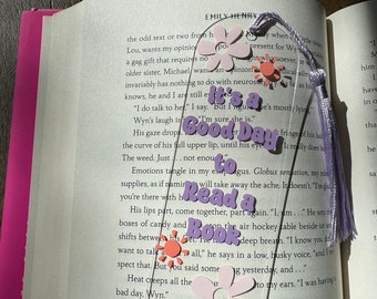 A Good Day to Read a Book Bookmark, Acrylic Bookmark, Book Lover, Cute Bookmark, Bookish, Bookish Gift, Cute Gift