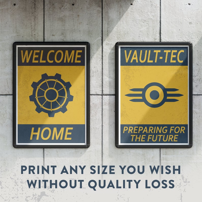 Poster Fallout Ne perdez pas la tête, vous êtes spécial et plus encore / lot de 5 affiches / FILETS VECTORIELS UHD image 3